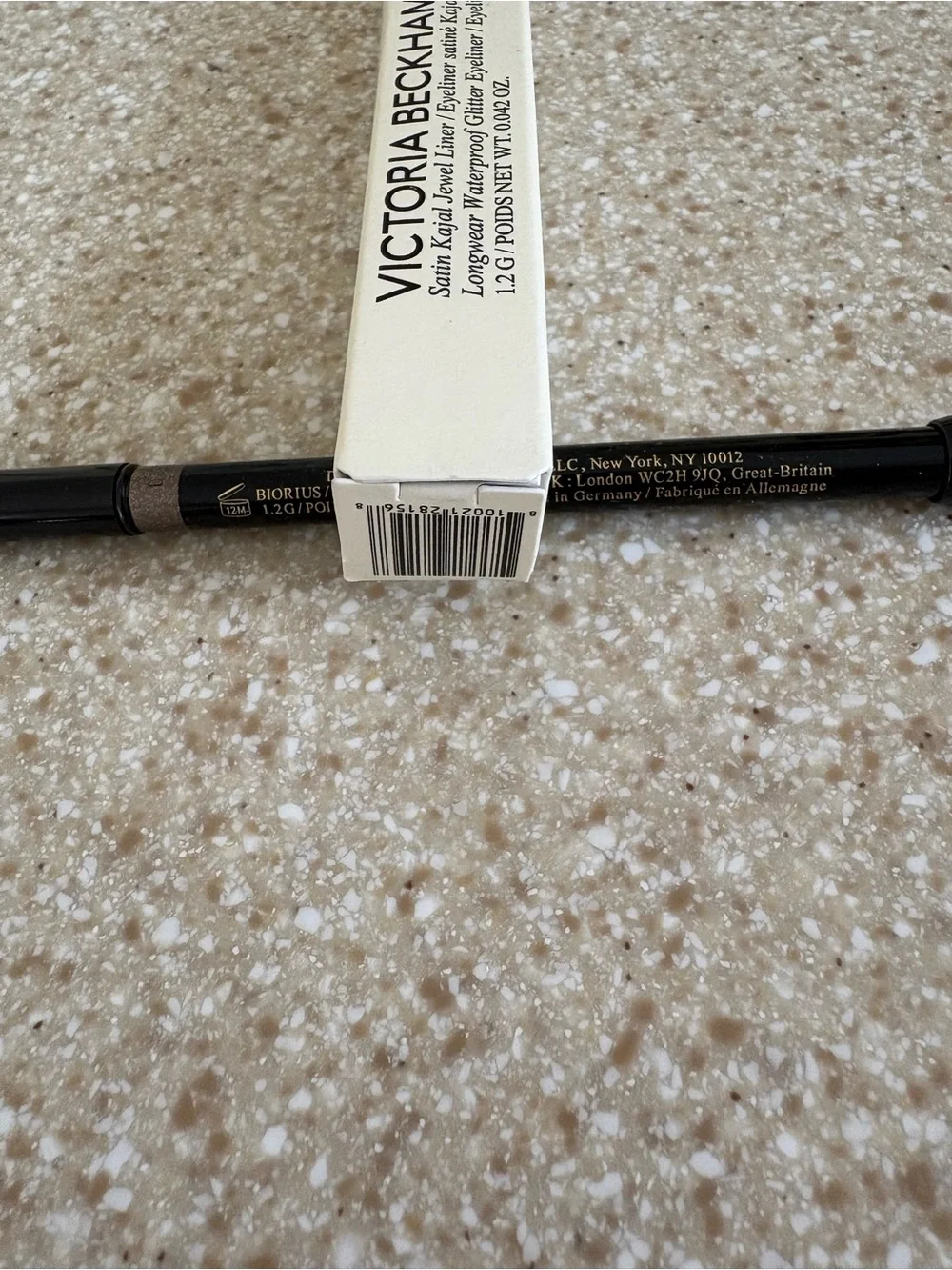 Victoria Beckham Satin Kajal Jewel Liner Longwear Waterproof Smoky Quartz